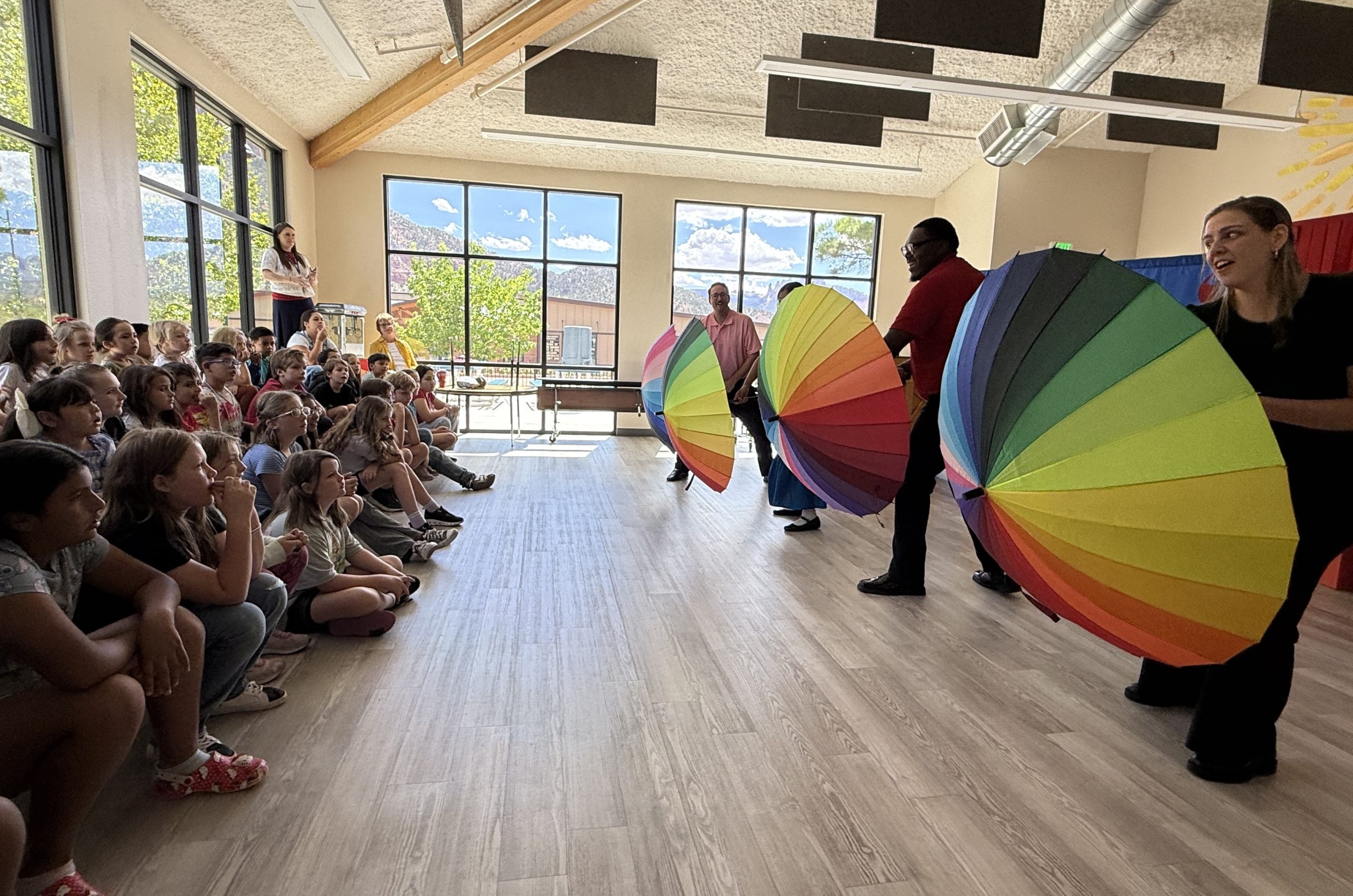 Utah Opera Playing "Who Wants to be an Opera Star?" with the students.